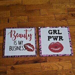 Beauty and Empowerment Wall Art Set
